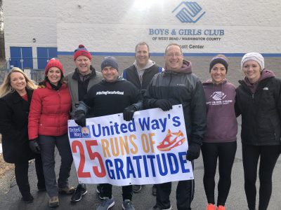 25 Runs of Gratitude for United Way of Washington County