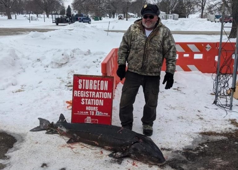 Day 10 sturgeon spearing in Fond du Lac Wisconsin DNR Washington