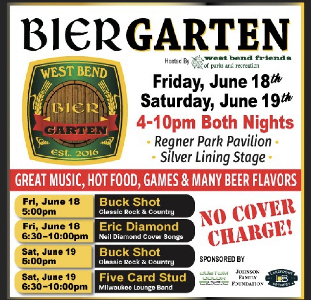 VIDEO Biergarten at Regner Park is June 18 and 19 in West Bend NO