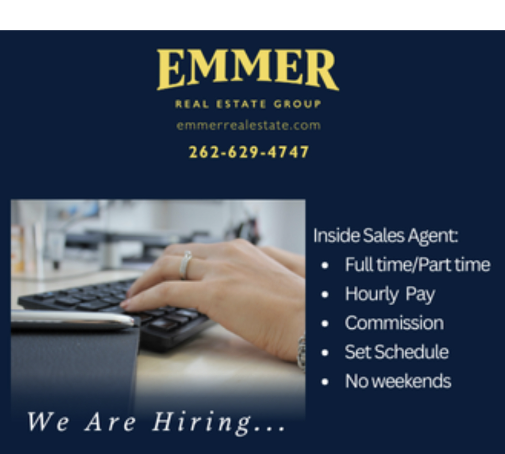 Jobs, jobs, jobs at Emmer Real Estate Group – Inside sales agent